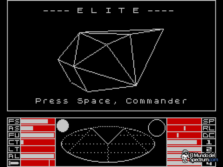 Pressed space. Игра Elite ZX Spectrum. ZX Spectrum Elite корабли. Elite Sinclair ZX Spectrum. Elite Dangerous ZX Spectrum.